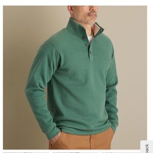 DULUTH TRADING Burly thermal sherpa lined mock shirt